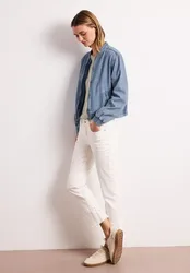 Blouson im Denim-Look mit Taschen female Blau