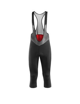 Löffler Culote de ciclismo para hombre Basic Gel 3/4 negro 54