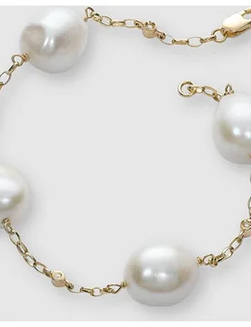 Pulsera de oro con perlas y diamantes - El Corte Inglés - FashionsVida
