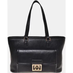 Bolso de hombro color con cierre de cremallera