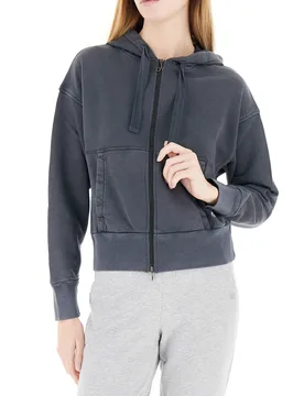DEHA Felpa con zip PIOMBO L - DEHA - FashionsVida