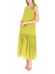 Abito smanicato VERDE LIME 40