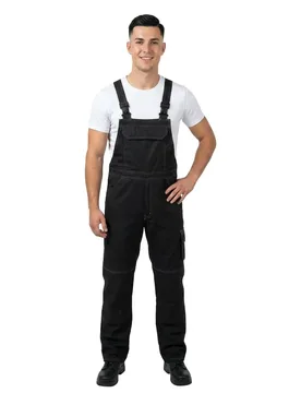 Combinaison Avec Poches Pour Genouillères Industry 12362 Black 62 - MASCOT - FashionsVida