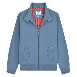 Mens Shower Resistant Harrington Jacket (Mid Blue) - Size 2xl