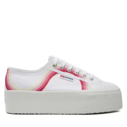 Sneakers aus Stoff Round Stripes 2790 S4128TW Weiß 42 female
