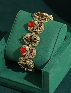 Vintage Round Red Tiger Eye Natural Stone Bracelets for Woman Gold Color Jewelry Luxury High Quality Trends 2026 Accessories - Aliexpress - FashionsVida