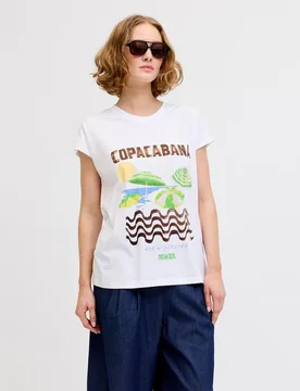 Jack & Jones - Camiseta de mujer de manga corta estampada - jack & jones - FashionsVida