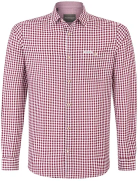 Trachtenhemd Campos3 (bordeaux, Gr. 3XL) von Classics für Herren, Oberteile, 55% Baumwolle, 45% Polyester - Stockerpoint - FashionsVida