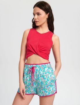 Pantaloncini con allacciatura - multicolor