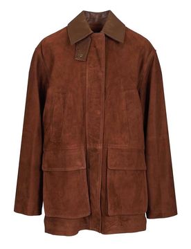 Giacca in pelle scamosciata Elsa