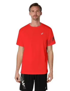 Maglietta A Maniche Corte Icon Flash Red 2XL - Asics - FashionsVida