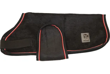 Manski Dralon Hundedecke, schwarz-rot 35