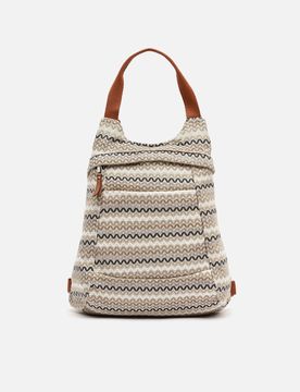 Tarvos jacquard print anti-theft backpack