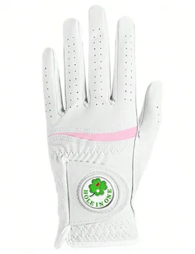 Guante de golf FINGER TEN para mujer mano izquierda con logotipo de bola, 1 pieza, material de PU suave, guante de agarre para todo clima, mejora el r - Shein - FashionsVida