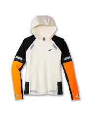 Damen Laufhoodie Run Visible Thermal 2.0 weiss M W