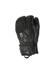 Guantes de hombre Full Leather 3 Finger negro L