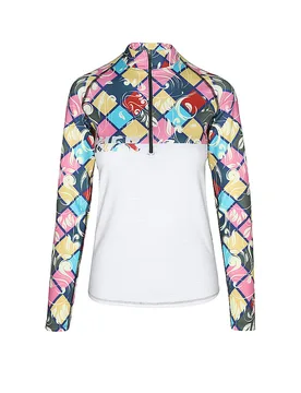 Sous-pull zippé de ski Mounten gris clair XL - Freisein - FashionsVida