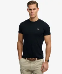 Superdry Herren Essential Serif Logo T-shirt Schmale Passform Black - Größe: Xxl