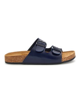 Ciabatte blu con doppia fibbia 335A038SR 44