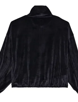 Felpa Con Mezza Zip Coffee Time Black Pebble S - Billabong - FashionsVida