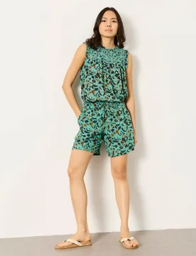 Floral Shorts Teal Mix female - Fatface - FashionsVida