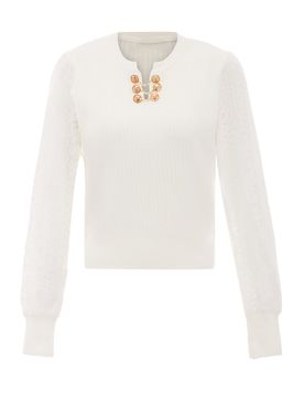 NAEMI Jersey oro / blanco