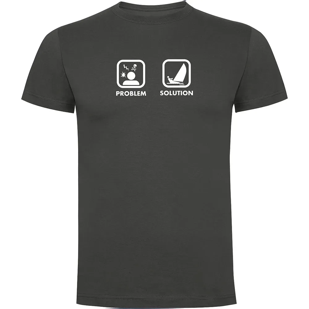 Problem Solution Sail Short Sleeve T-shirt Dark Grey XL Men - Kruskis - FashionsVida