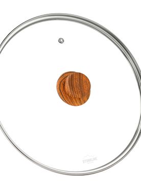 STONELINE Back to Nature Glasdeckel 30 cm Holzoptik