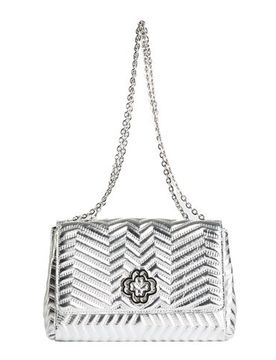 Schultertasche Damen Silber -- Damen
