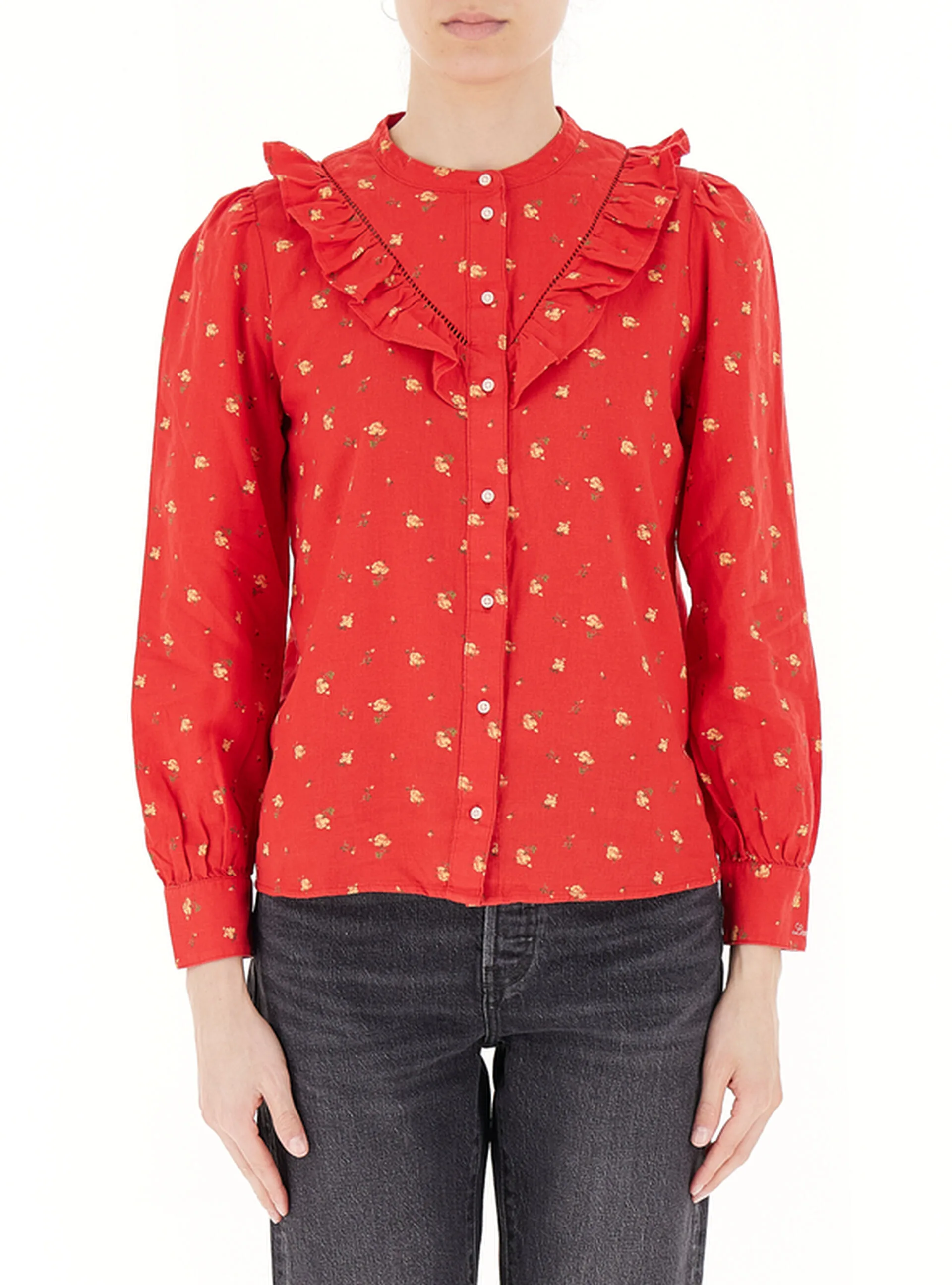 Camicia misto lino LEVI'S ROSSO L - Levis - FashionsVida