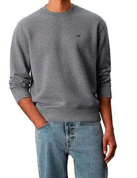 Jeans Felpa Relaxed Monogram Medium Grey Heather XL - Calvin Klein - FashionsVida