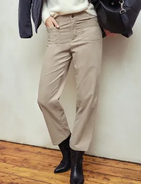 Street One Cordhose mit Patch Pockets female Beige - Street One Studio - FashionsVida