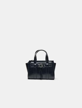 Mini-Tote Bag mit Schnalle Schwarz OS