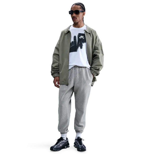 Fleece Men Pants - Grey - Size - Grey - Size: Extra Small - Nike - FashionsVida