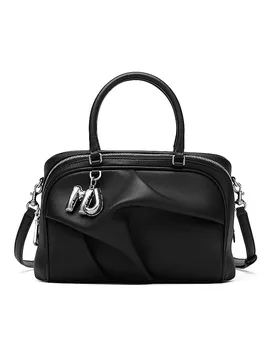 Bolso de cuero - Bolso de mano THE SMALL BAULETTO negro - Marc jacobs - FashionsVida