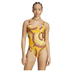 X Farm 3 Stripes Swimsuit Bright Orange / Pulse Lime 40 Women
