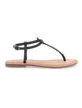 Sandali Neri Infradito Con Suola Flat Cafe' Cost 95103 38