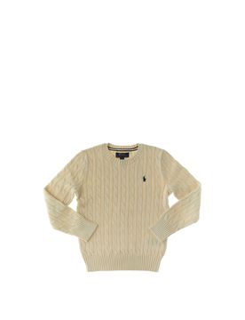 Maglione a trecce POLO BOYS BURRO S