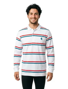 Polo à Manches Longues Screaming Mini Hand Stripe S