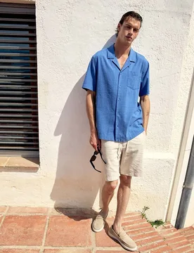 Sfera - Bermuda lino básica - Sfera - FashionsVida