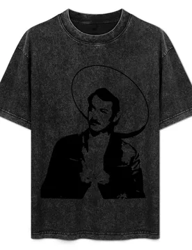 Jorge Negrete Silhouette T-Shirt Casual Graphic Print Tee - Aliexpress - FashionsVida