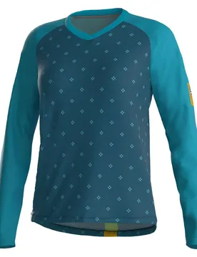 Maglia A Maniche Lunghe Perla Avio Blue