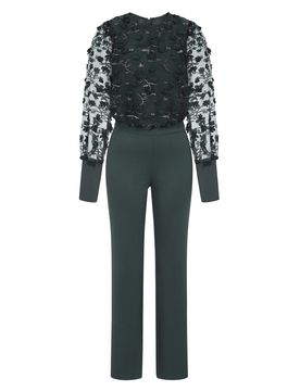 HotSquash Jumpsuit verde / blanco
