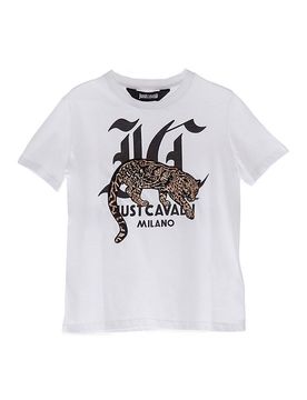 Just Cavalli T-Shirt Logo Leopardo