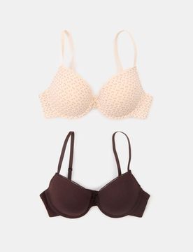 Reggiseni a costine imbottiti 2 pack - multicolor