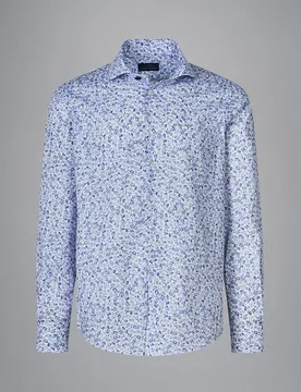 Paul & Shark - Camisa de hombre estampada capsule AZZURRO - PAUL & SHARK - FashionsVida