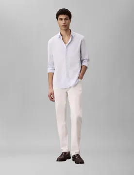 Jeans tapered Jeans panna in cotone elasticizzato - Calvin Klein - FashionsVida
