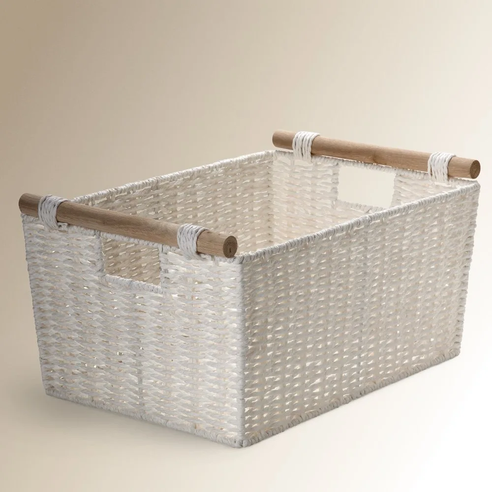 Cesta con asas de madera - El Corte Inglés - FashionsVida