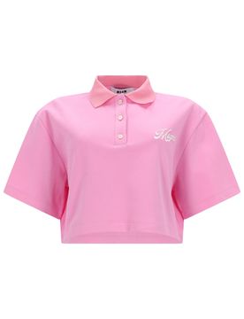 Msgm Women's Cotton Polo T-Shirt