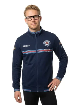 Sweat-shirt à Zip Martini-r Blue 2XL Homme - Sparco - FashionsVida